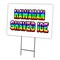 Signmission Hawaiian Shaved Ice Yard Sign & Stake outdoor plastic coroplast window, C-1216 Hawaiian Shaved Ice C-1216 Hawaiian Shaved Ice - alternate 1